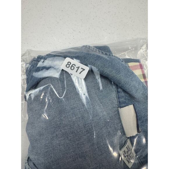 Vintage County Seat Denim & Plaid Zip Jacket S 80s‎ 90s Gorpcore Cottagecore - Picture 12 of 12